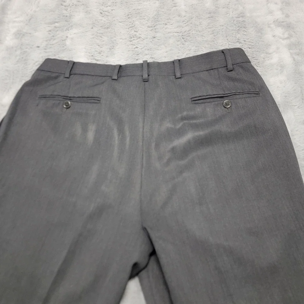 Brooks Brothers Pants Mens 36x32 Gray Wool Dress Pleated Classic Cuffed Canada